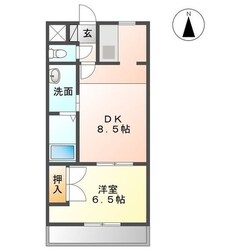 八乙女駅 徒歩9分 1階の物件間取画像